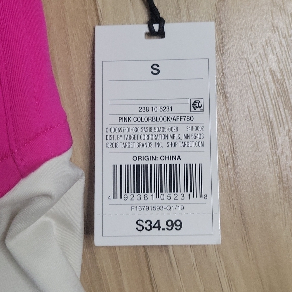 Shade and Shore Pink Colorblock Cut-out Swimsuit - Picture 5 of 12